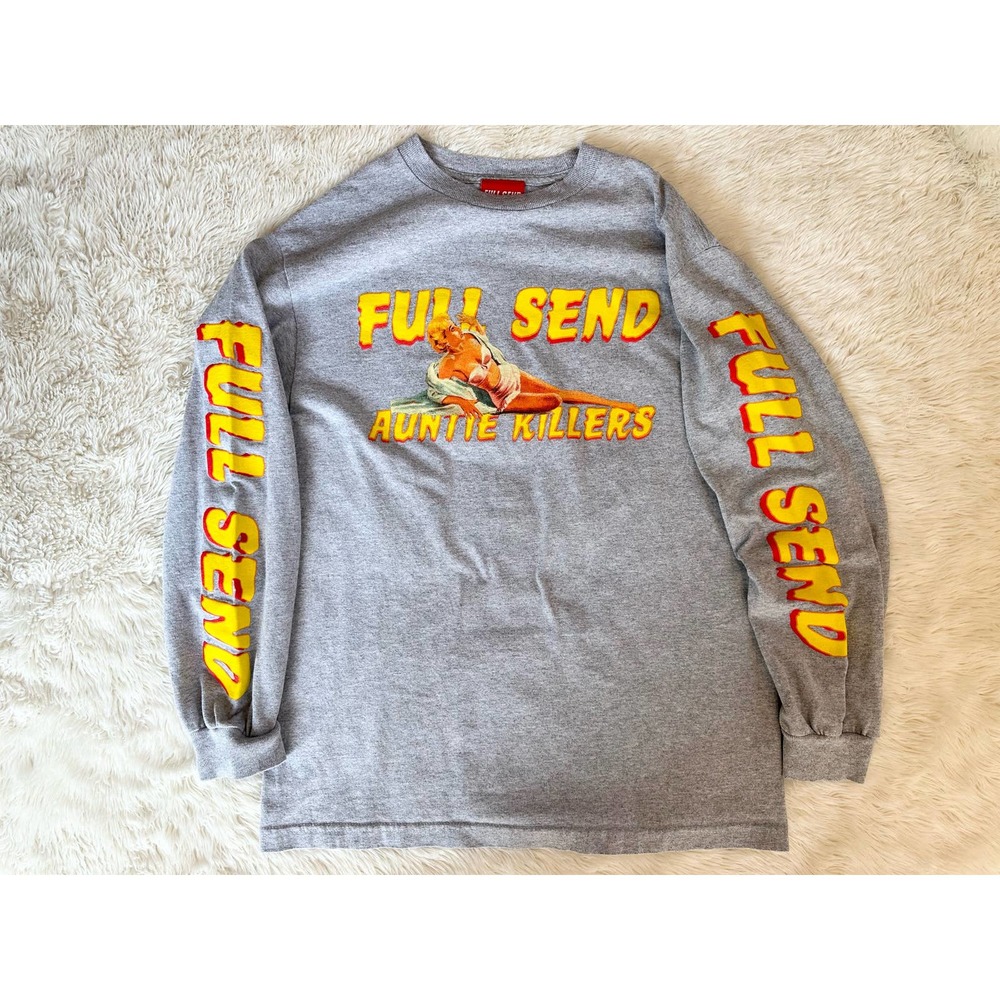 NELK BOYS Full Send Auntie Killers Long Sleeve Tee Medium